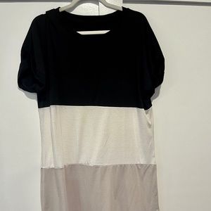 Colorblock T-shirt Dress